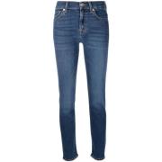 Roxanne B Air Duchess Skinny Jeans 7 For All Mankind , Blue , Dames