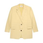 Oversized Jack met Twee Knopen Ami Paris , Yellow , Dames