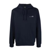 Logo Print Hoodie A.p.c. , Blue , Heren