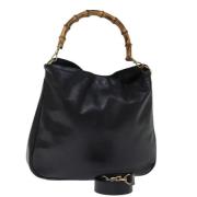 Pre-owned Leather gucci-bags Gucci Vintage , Black , Dames