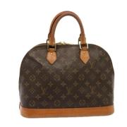 Pre-owned Canvas handbags Louis Vuitton Vintage , Brown , Dames