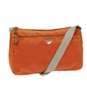 Pre-owned Nylon prada-bags Prada Vintage , Orange , Dames