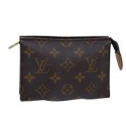 Pre-owned Canvas pouches Louis Vuitton Vintage , Brown , Dames