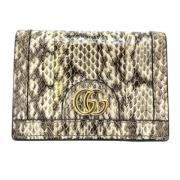 Pre-owned Leather wallets Gucci Vintage , Gray , Dames