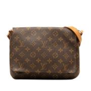 Pre-owned Canvas louis-vuitton-bags Louis Vuitton Vintage , Brown , Da...