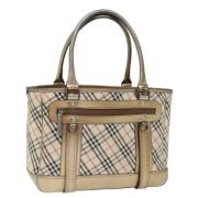 Pre-owned Canvas handbags Burberry Vintage , Beige , Dames