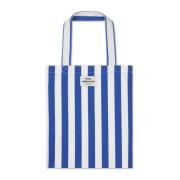 Gestreepte Shopper Tas Blauw Mads Nørgaard , Multicolor , Dames