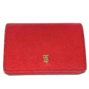 Pre-owned Leather wallets Burberry Vintage , Red , Dames