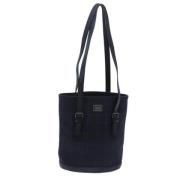 Pre-owned Canvas shoulder-bags Burberry Vintage , Blue , Dames