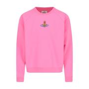 Roze Logo Crewneck Sweater Vivienne Westwood , Pink , Heren