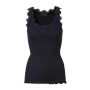 Navy Kant Top 5205 Rosemunde , Black , Dames