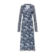 Bloemenjurk Ganni , Blue , Dames