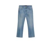 Vintage Mini Flare Denim Broek Max Mara , Blue , Dames