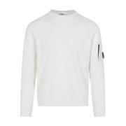 Witte Gauze Crew Neck Shirt C.p. Company , White , Heren