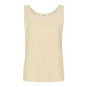 Top Sandshell Silhouet Soaked in Luxury , Beige , Dames