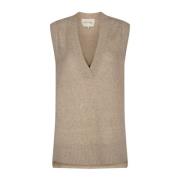 Mohair Blend Vest Cille 19 Levete Room , Beige , Dames