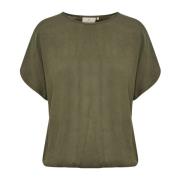 T-Shirts Kaffe , Green , Dames