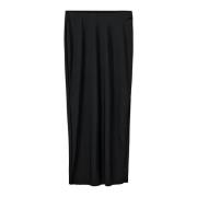 Zwarte Maxi Rok met Zijsplit Sofie Schnoor , Black , Dames