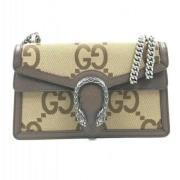 Pre-owned Fabric handbags Gucci Vintage , Beige , Dames