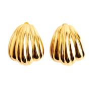 Pre-owned Metal earrings Givenchy Pre-owned , Yellow , Dames