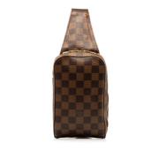 Pre-owned Canvas shoulder-bags Louis Vuitton Vintage , Brown , Dames