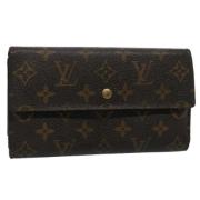 Pre-owned Canvas wallets Louis Vuitton Vintage , Brown , Dames