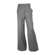 Palazzo Broek Regular Fit Antraciet Kaos , Gray , Dames