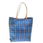 Pre-owned Nylon totes Burberry Vintage , Blue , Dames