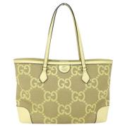 Pre-owned Canvas gucci-bags Gucci Vintage , Yellow , Dames