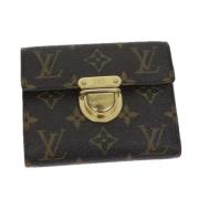 Pre-owned Canvas wallets Louis Vuitton Vintage , Brown , Dames