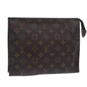 Pre-owned Canvas pouches Louis Vuitton Vintage , Brown , Dames