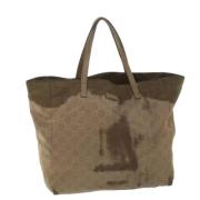 Pre-owned Canvas totes Gucci Vintage , Brown , Dames