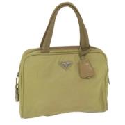 Pre-owned Nylon handbags Prada Vintage , Beige , Dames