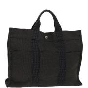 Pre-owned Canvas totes Hermès Vintage , Gray , Dames