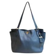 Pre-owned Leather prada-bags Prada Vintage , Blue , Dames