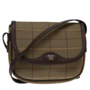 Pre-owned Canvas shoulder-bags Burberry Vintage , Beige , Dames