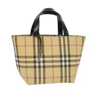 Pre-owned Nylon handbags Burberry Vintage , Beige , Dames