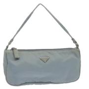 Pre-owned Nylon pouches Prada Vintage , Blue , Dames