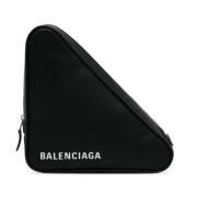 Pre-owned Leather clutches Balenciaga Vintage , Black , Dames