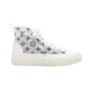 Pre-owned Canvas sneakers Louis Vuitton Vintage , White , Dames