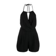 Zwarte jumpsuit met spaghetti bandjes IRO , Black , Dames