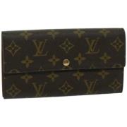 Pre-owned Canvas wallets Louis Vuitton Vintage , Brown , Dames