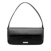 Pre-owned Leather shoulder-bags Burberry Vintage , Black , Dames