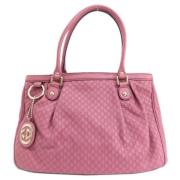 Pre-owned Leather gucci-bags Gucci Vintage , Pink , Dames