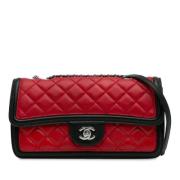 Pre-owned Leather shoulder-bags Chanel Vintage , Red , Dames