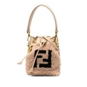 Pre-owned Leather handbags Fendi Vintage , Pink , Dames