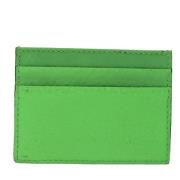 Pre-owned Leather wallets Burberry Vintage , Green , Dames