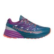 Multikleur Vetersluiting Sneakers Emporio Armani EA7 , Multicolor , Da...