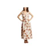 Bloemenprint Midi Jurk Kenzo , Multicolor , Dames