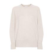 Kettingdetail Sweaters Licht Beige Brunello Cucinelli , Beige , Dames